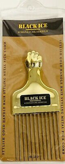 Black Ice Stylish Gold Handle Metal Pick Combo