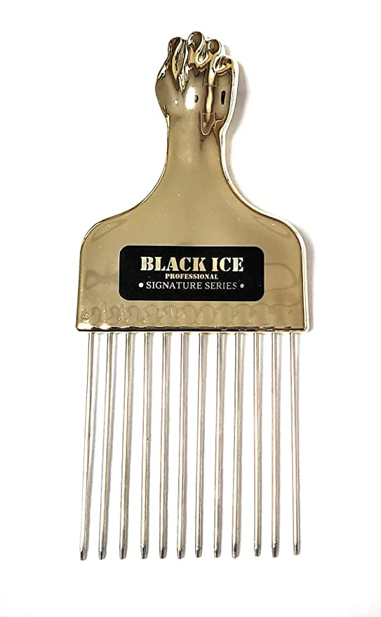 Black Ice Stylish Gold Handle Metal Pick Combo