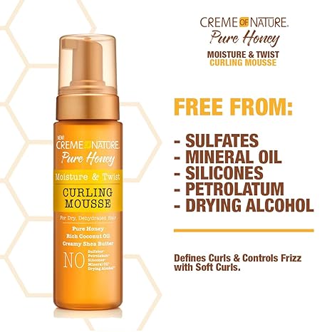 Creme Of Nature Pure Honey Curling Mousse