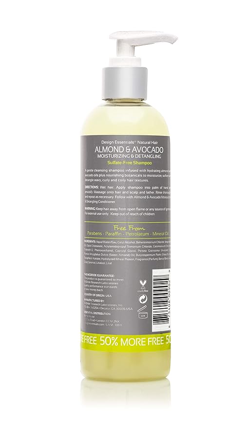 Design Essentials Almond Avocado Shampoo