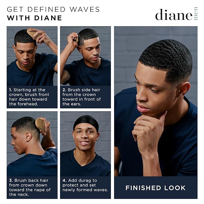 Diane Reinforced Boar Wave Brush Hard