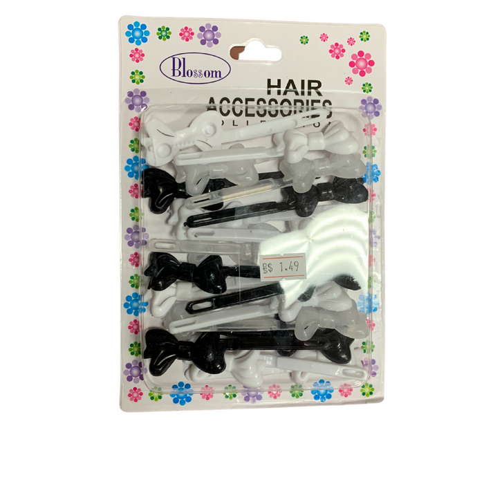 Blossom White Barrettes