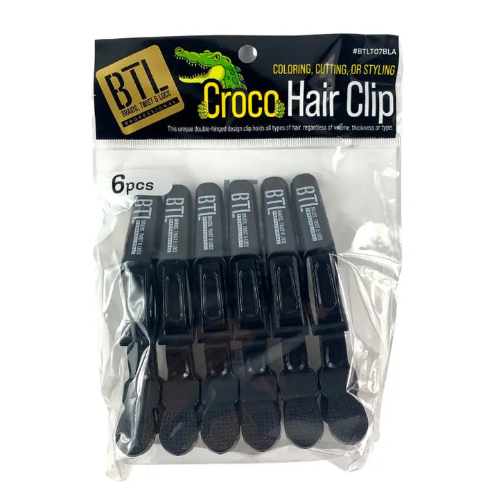 Btl Croco Hair Clip (6Pcs)