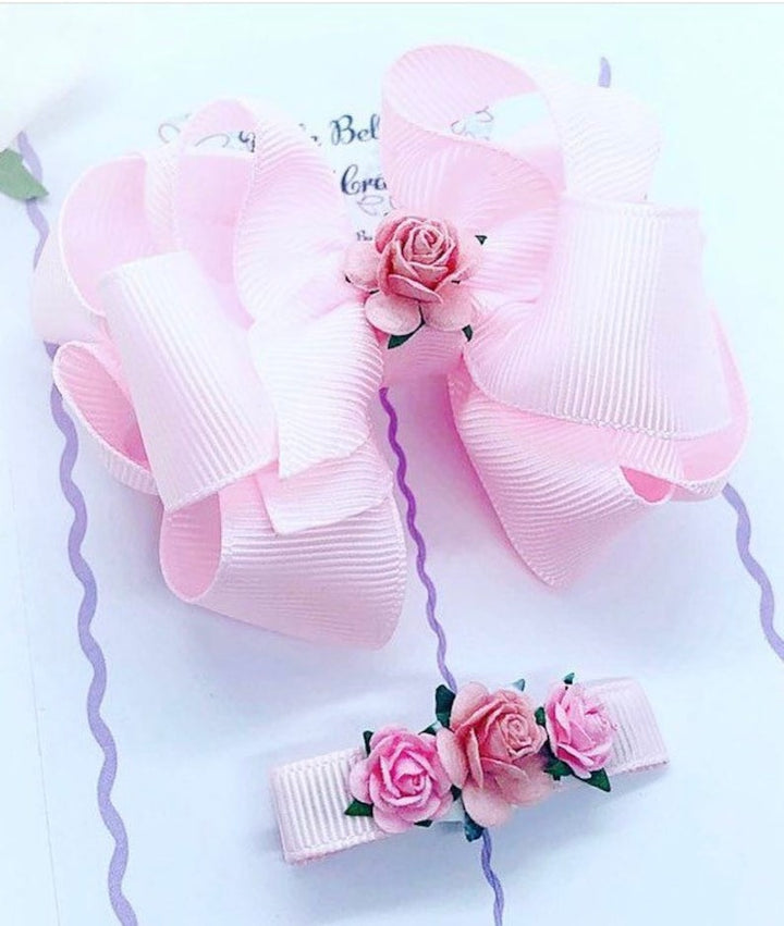 Blossom Hair Ribbons (Pink Shades)