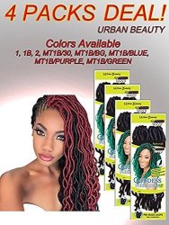 Urban Beauty Goddess Faux Locks 18" (Mt1B?Red)