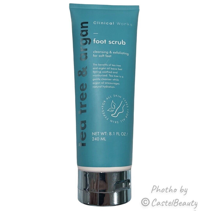 Clinical Workds Tea Tree & Argan Foot Scrub 8.1Oz